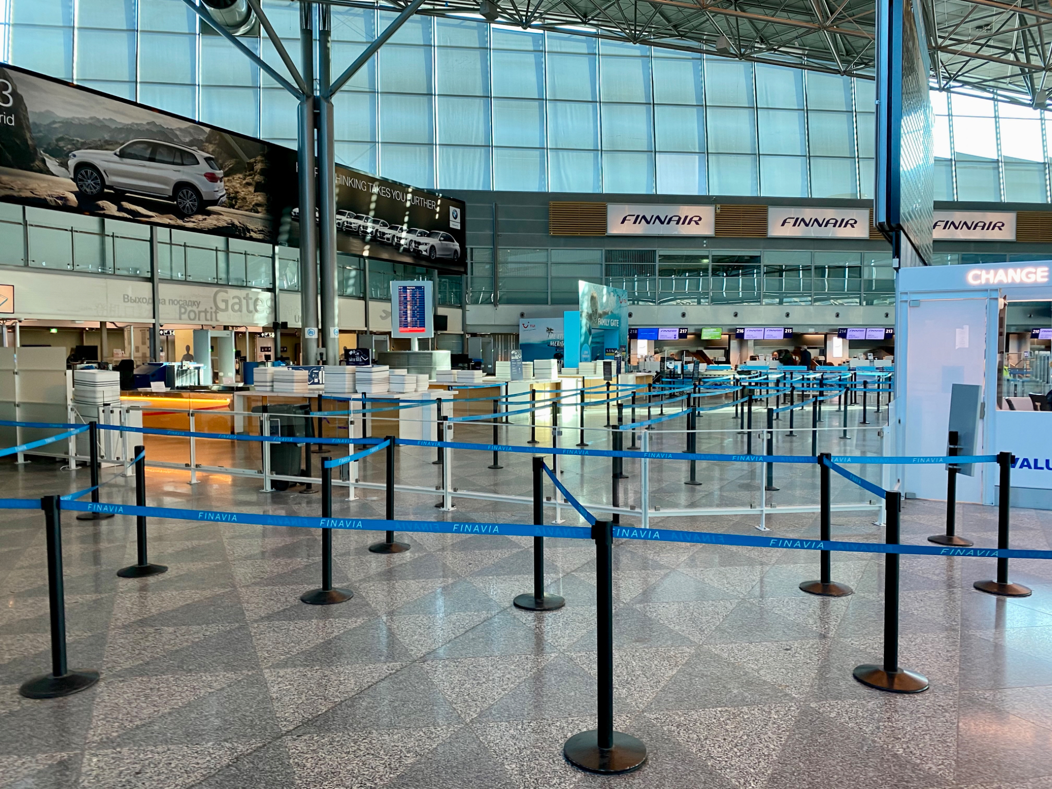 Empty airport